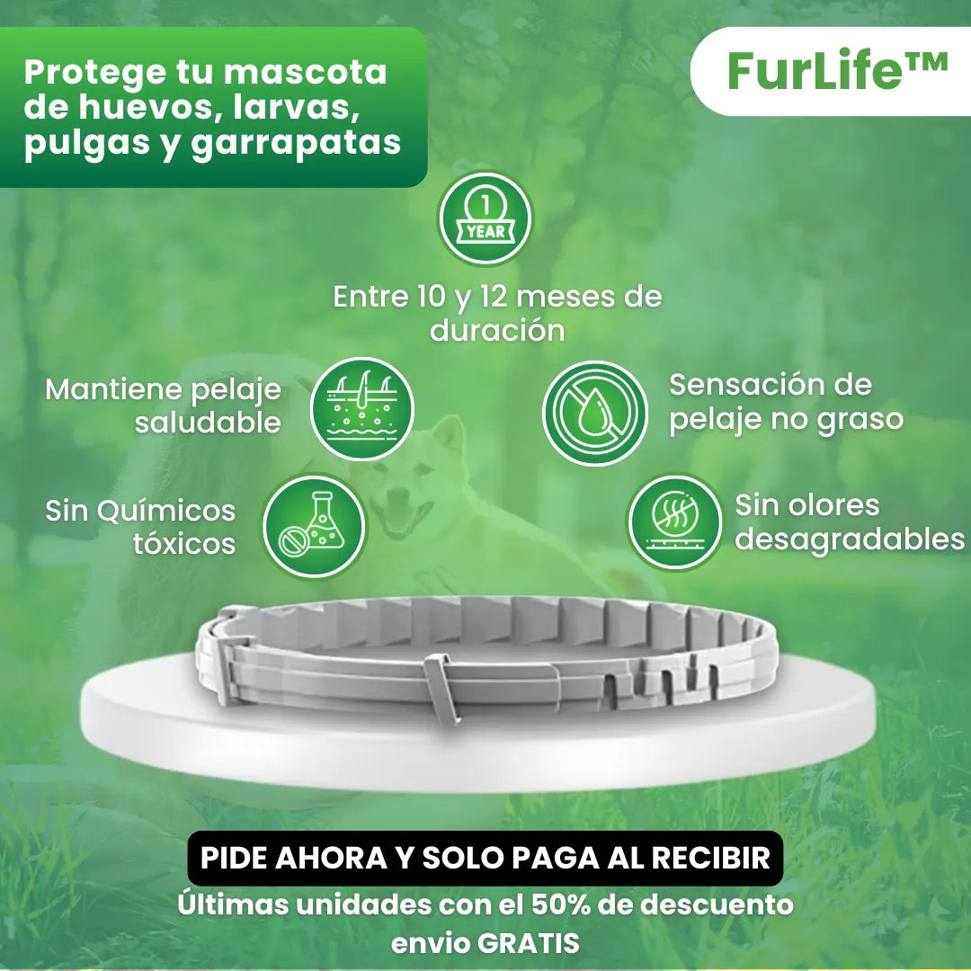 FURLIFE™ Collar antipulgas