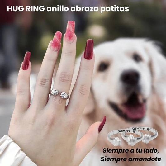 [2x1] HUG RING anillo abrazo patitas - Lleva contigo la memoria de tu mascota en todo momento