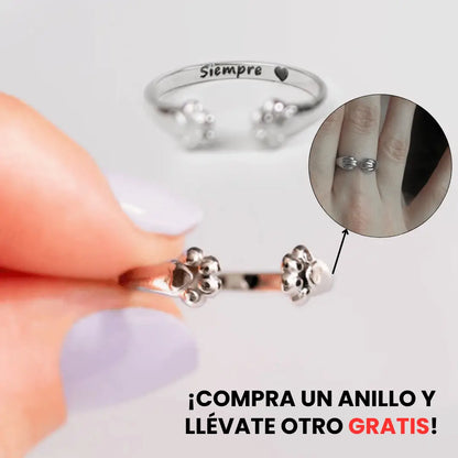 [2x1] HUG RING anillo abrazo patitas - Lleva contigo la memoria de tu mascota en todo momento